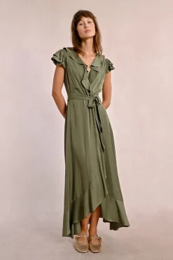 Robe longue asymétrique