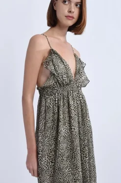 Robe longue asymétrique