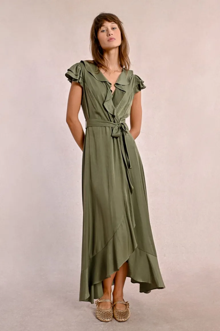 Robe longue asymétrique