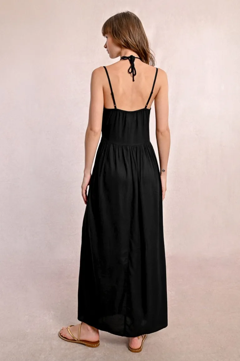 Robe longue asymétrique