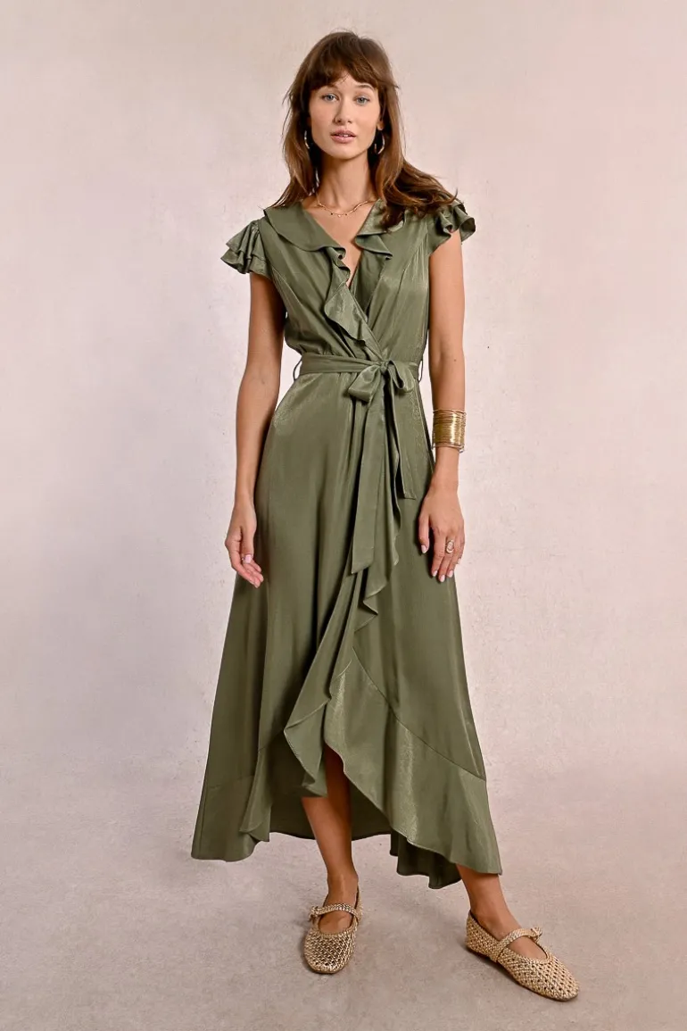 Robe longue asymétrique