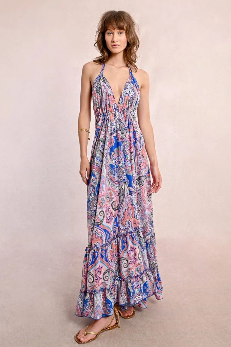 Robe longue, dos nu