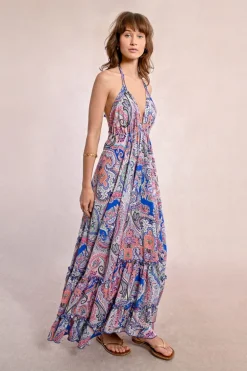 Robe longue, dos nu