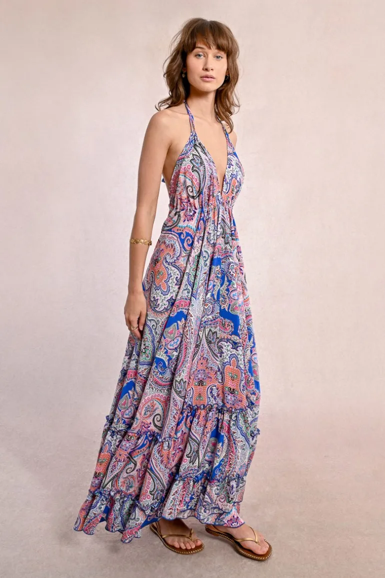 Robe longue, dos nu