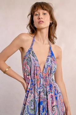 Robe longue, dos nu