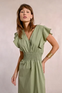 Robe longue en volume