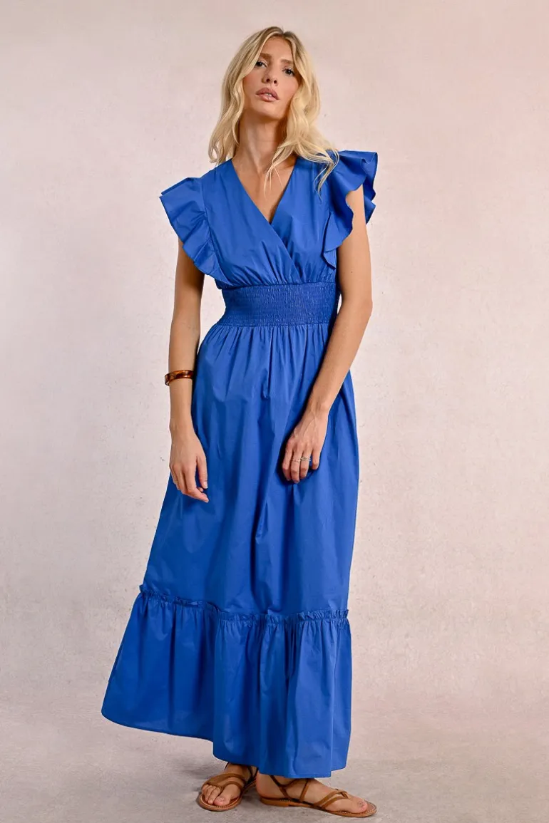 Robe longue en volume