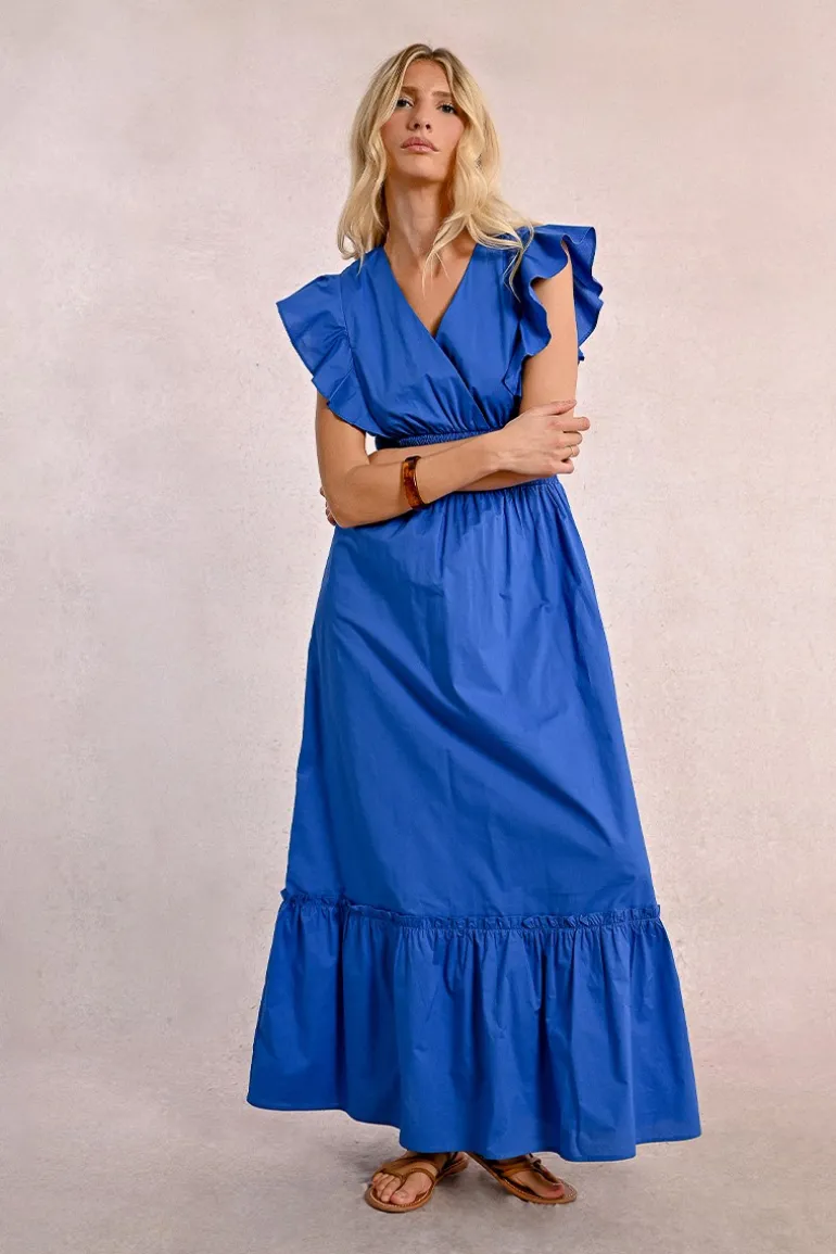 Robe longue en volume