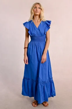 Robe longue en volume