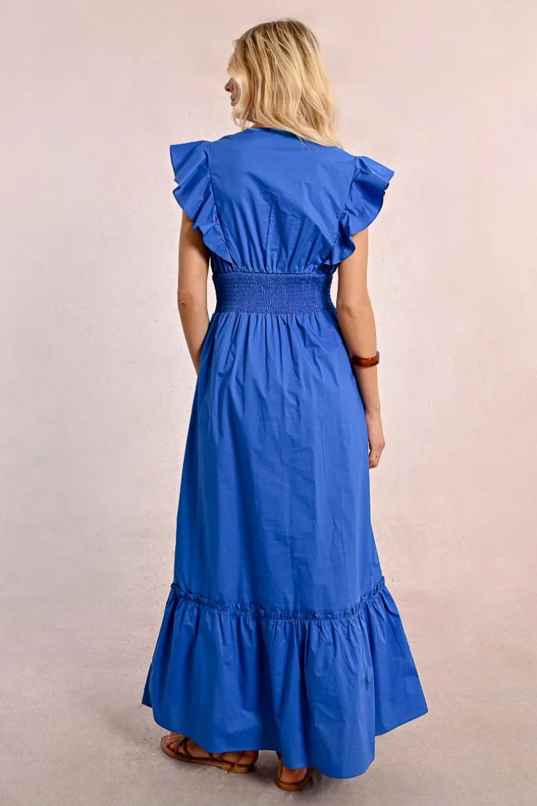 Robe longue en volume