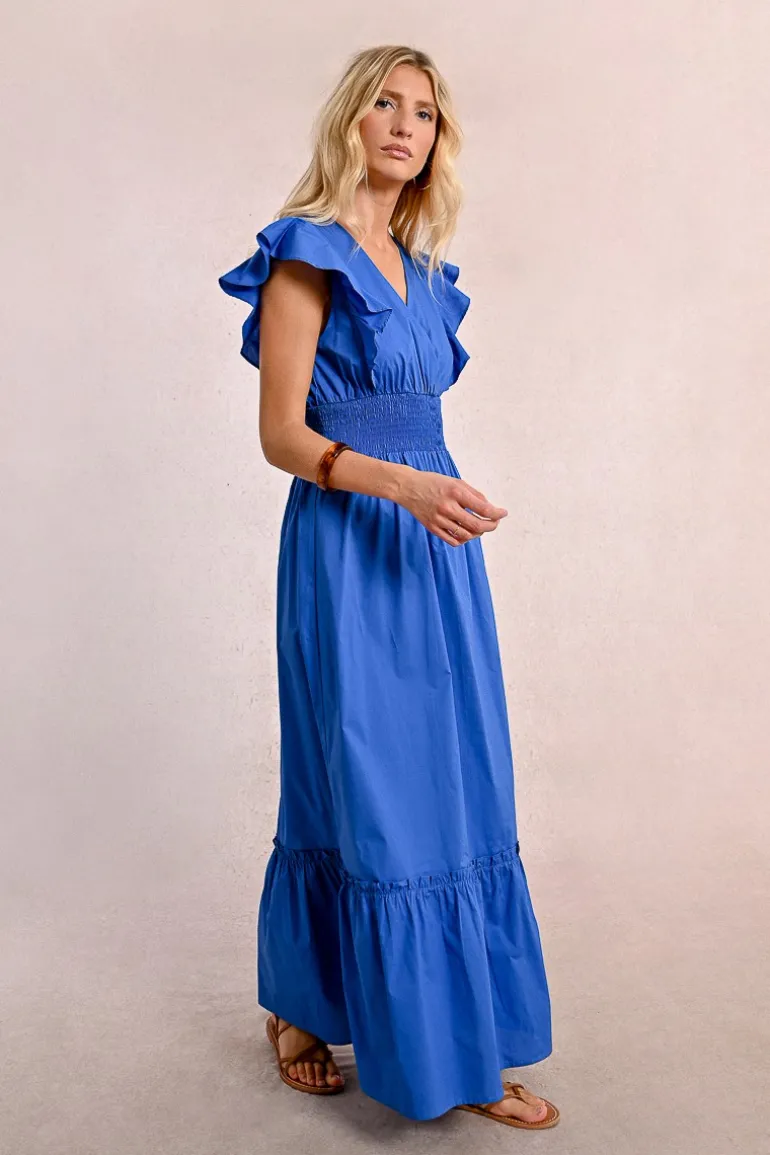 Robe longue en volume