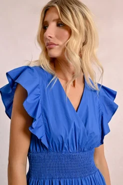 Robe longue en volume