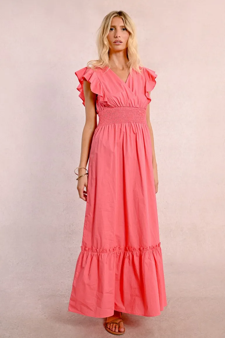 Robe longue en volume
