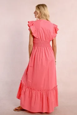 Robe longue en volume