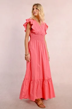Robe longue en volume