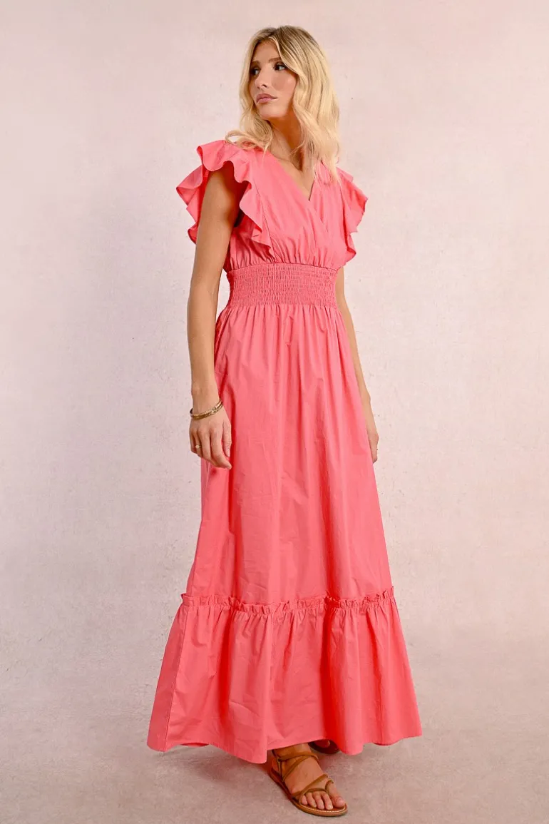 Robe longue en volume