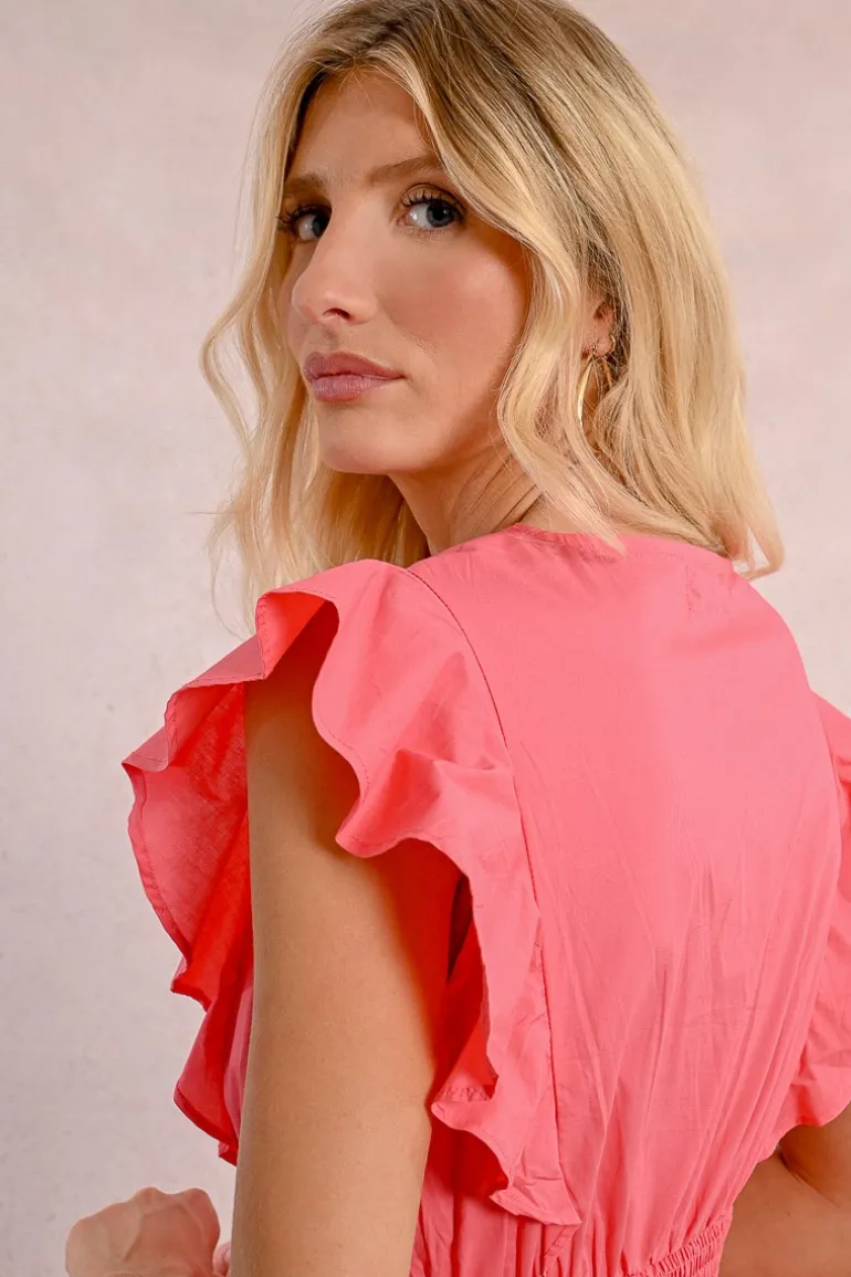 Robe longue en volume