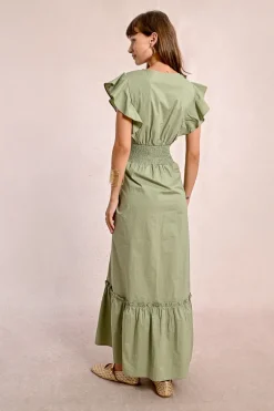 Robe longue en volume
