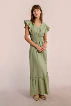 Robe longue en volume