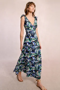 Robe longue et fluide à imprimé