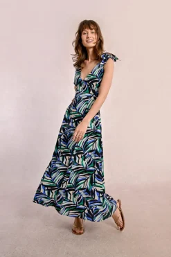 Robe longue et fluide à imprimé