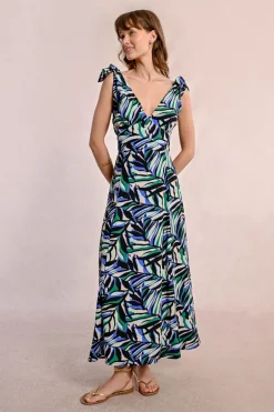 Robe longue et fluide à imprimé