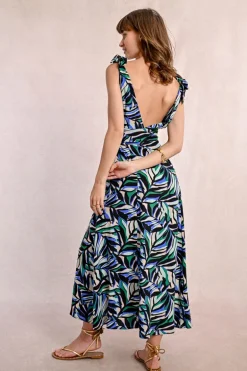Robe longue et fluide à imprimé