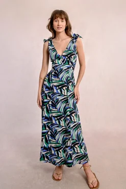 Robe longue et fluide à imprimé