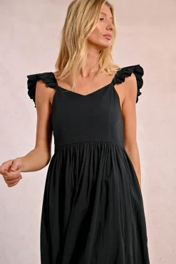 Robe longue fantaisie à volants