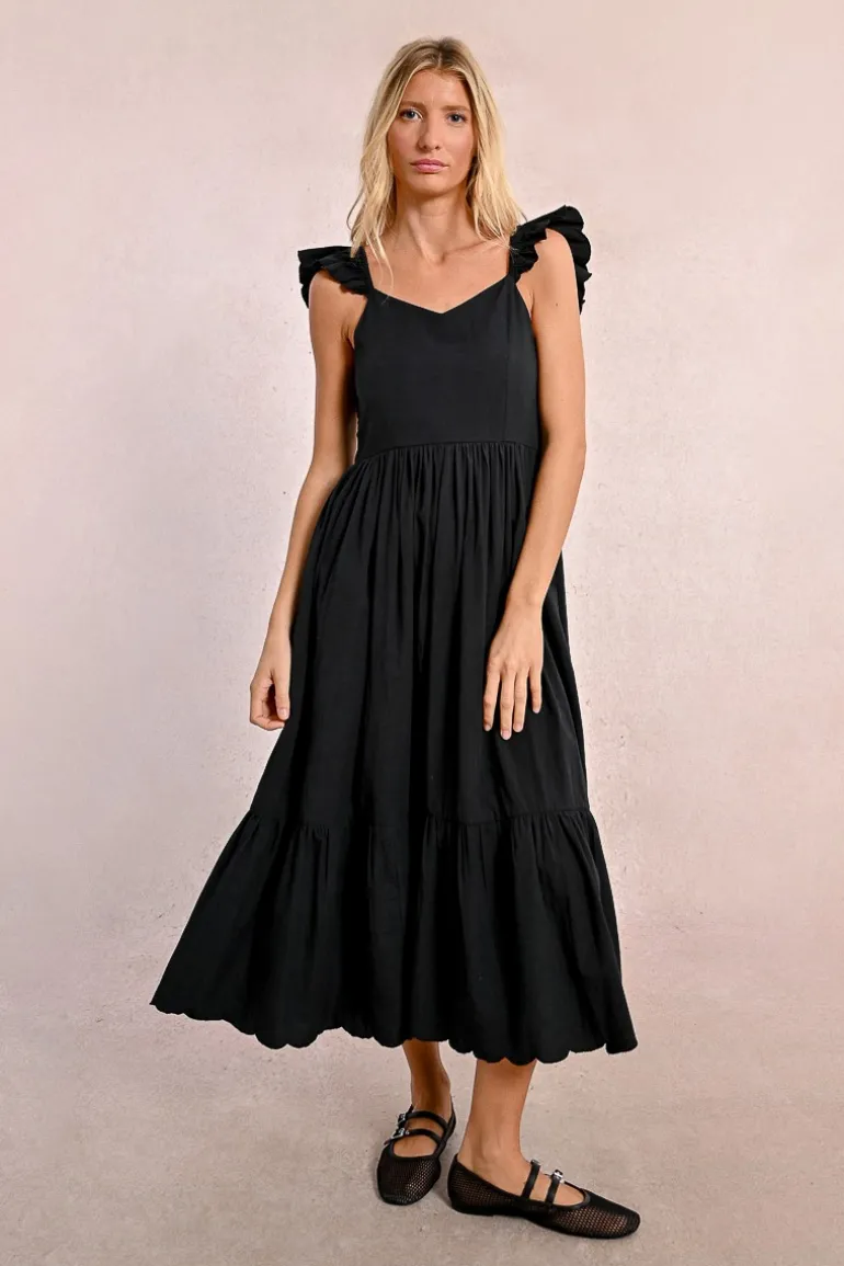 Robe longue fantaisie à volants