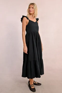 Robe longue fantaisie à volants