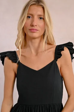 Robe longue fantaisie à volants