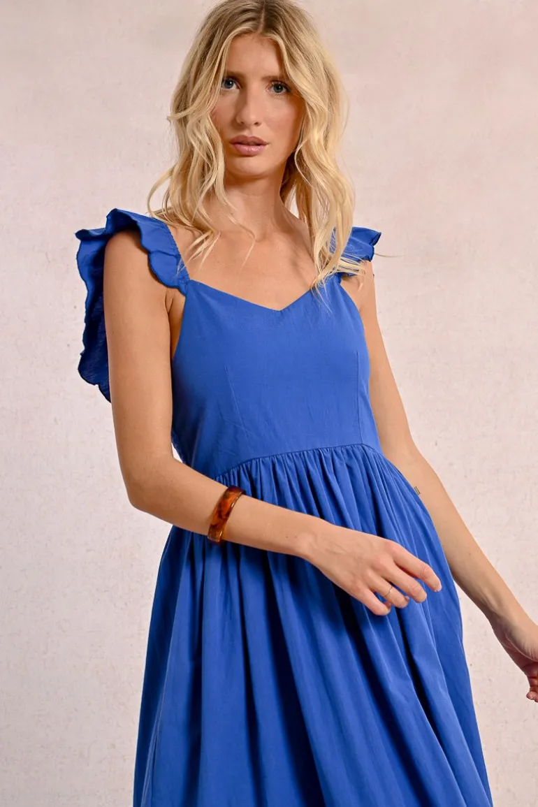 Robe longue fantaisie à volants