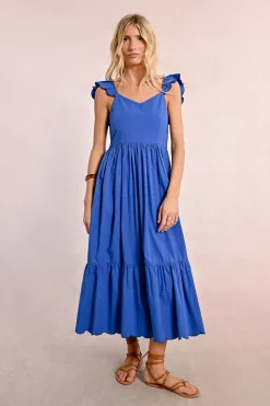 Robe longue fantaisie à volants