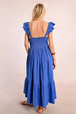 Robe longue fantaisie à volants