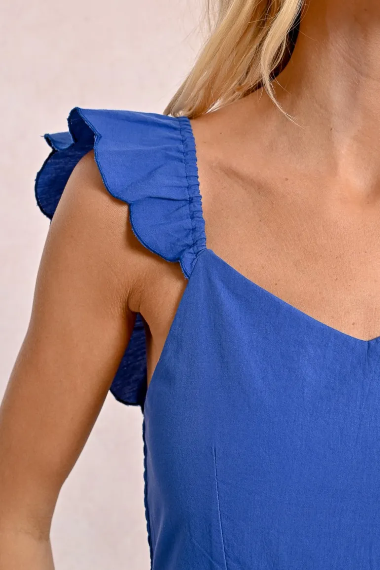 Robe longue fantaisie à volants