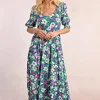 Robe longue imprimée