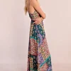 Robe longue imprimée