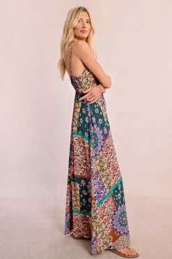 Robe longue imprimée