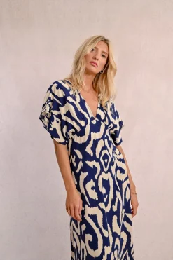 Robe longue imprimée