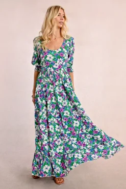Robe longue imprimée