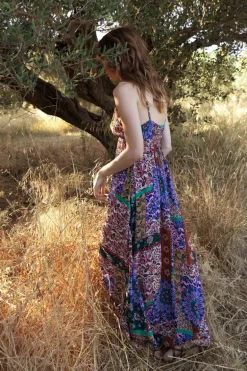 Robe longue imprimée