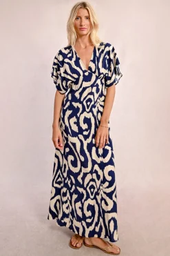 Robe longue imprimée