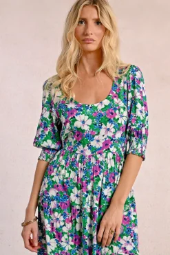 Robe longue imprimée