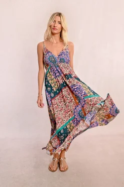 Robe longue imprimée