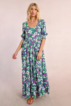 Robe longue imprimée