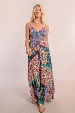 Robe longue imprimée