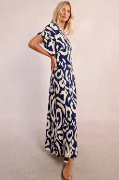 Robe longue imprimée
