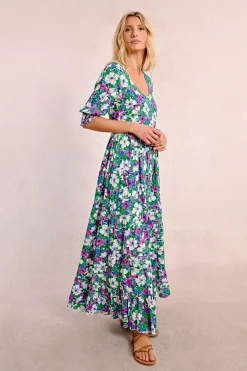 Robe longue imprimée