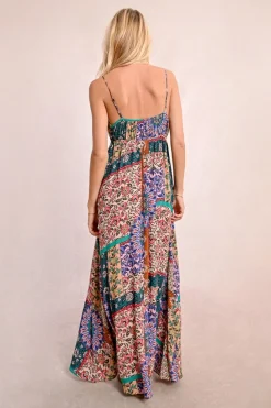 Robe longue imprimée
